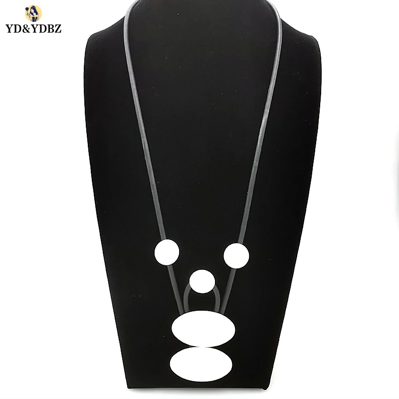 YD&ampYDBZ New Geometric Pendant Necklace Women's Long Chain Designer Handmade Female Clothes Accessories Punk Style | Украшения и
