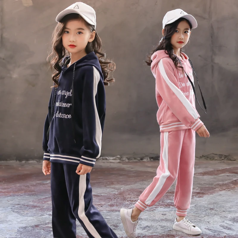 Children Clothing 2018 Autumn Winter Girls Clothes 2Pcs Christmas Outfit Kids Sport Suit For Sets 8 | Детская одежда и обувь