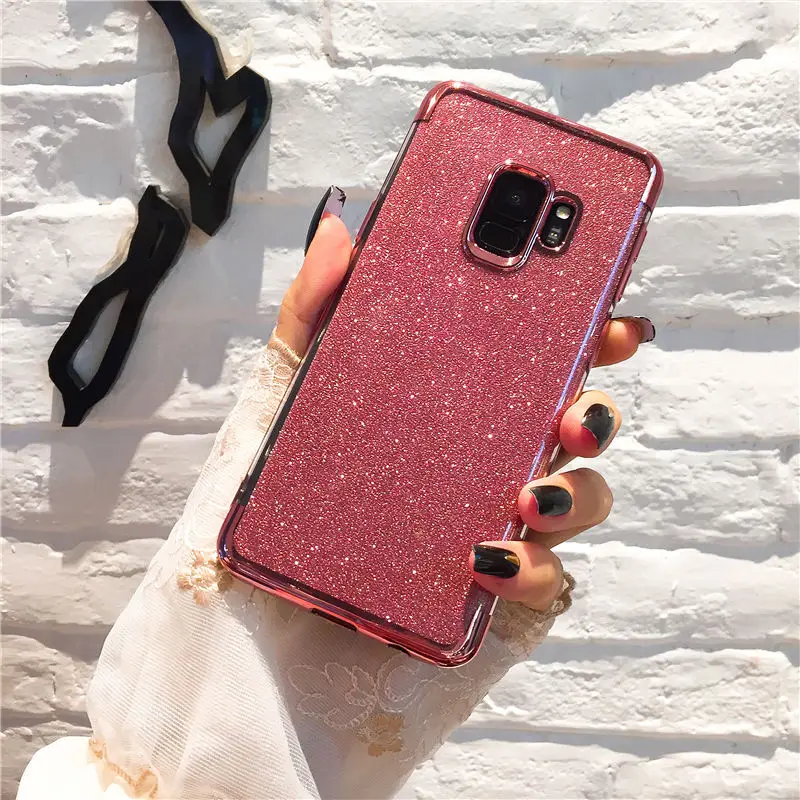 Роскошный прочный силиконовый Блестящий Мягкий чехол из ТПУ для Samsung Galaxy S8 S9 Plus Note 9 8 S7 Edge Coque Capa|Бамперы| |