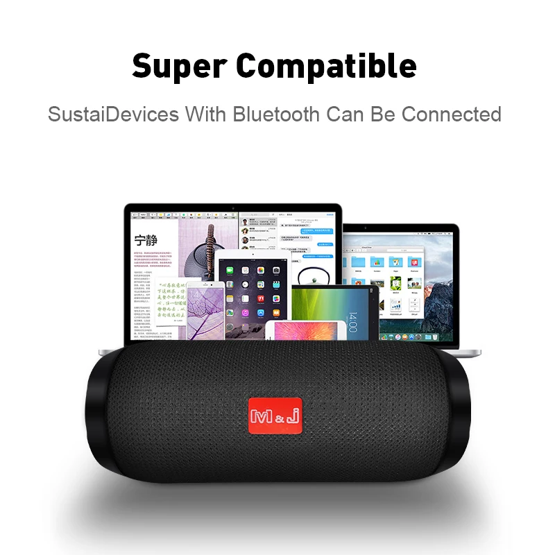 M& J портативный мини открытый Bluetooth динамик Колонка Вибрационный беспроводной громкий динамик высокой мощности водонепроницаемый динамик s с радио Fm