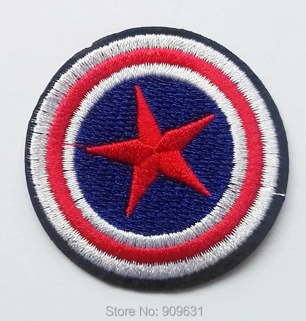 

30x RED STAR Shield Movie Punk Embroidered Iron on Patch