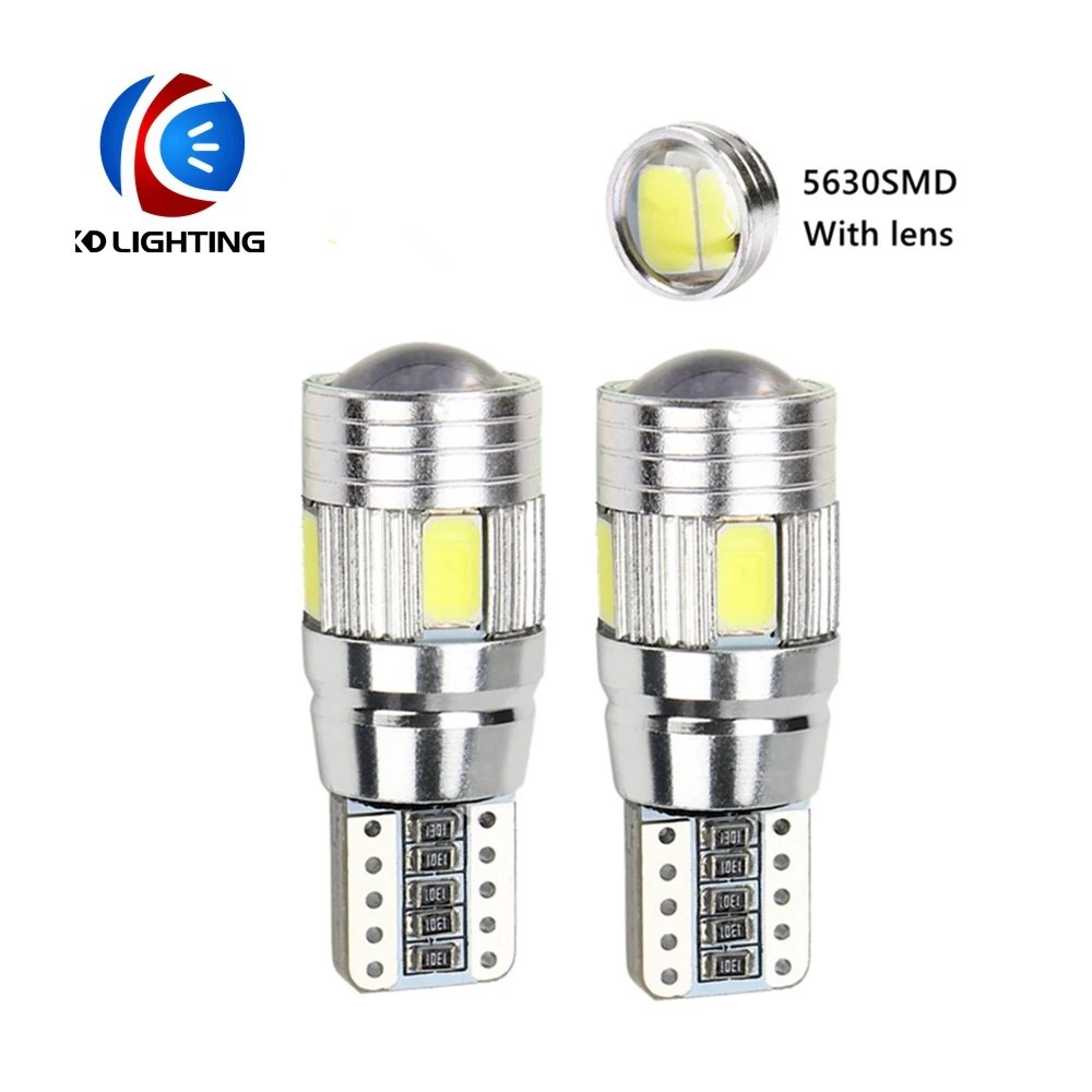 KD 2 шт. X T10 LED W5W 194 168 5630 6SMD Canbus интерьерные светодиодные лампы без ошибок белый