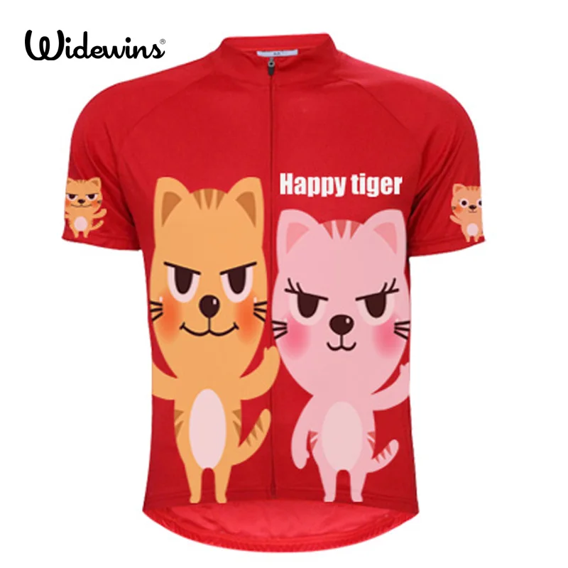 Счастливый тигр Майо Ropa De Ciclismo короткий рукав Велоспорт Джерси горная дорога MTB
