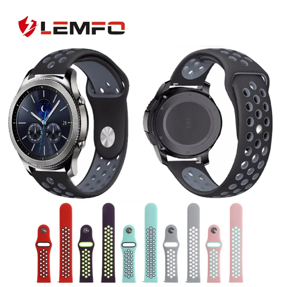 LEMFO силиконовый двойной цветной ремешок для huawei watch gt ремешок для часов сменный фитнес-браслет Модный Для huawei Watch gt