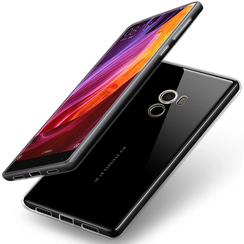 Xiaomi mi mix 2 case cover mix2 back silicone transparent soft TPU capas MOFi original xiaomi 5.99 |