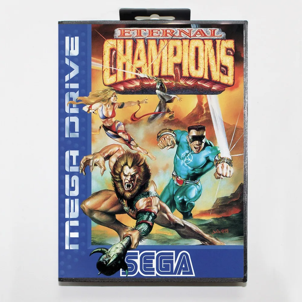 Вечная чемпионы 16 бит SEGA MD карточная игра с коробку для Sega игры Mega Drive Genesis |