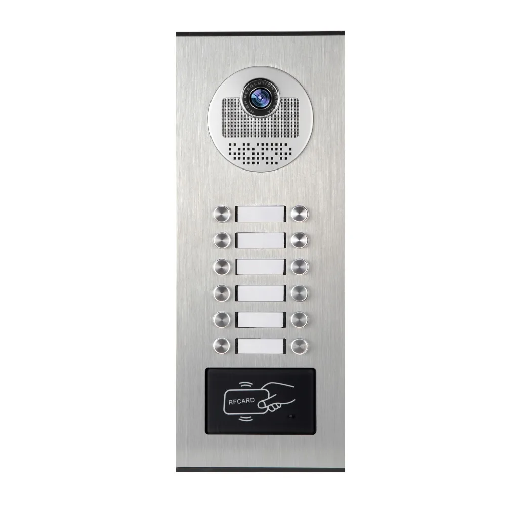 700TVL CMOS Camera  12Key For Wired Intercom  Video Door Phone With Access Control Function