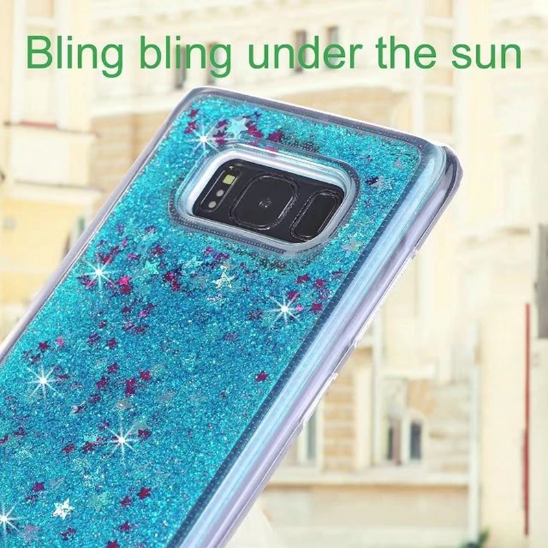 Для Samsung Galaxy S8 Плюс Мобильного Телефона Случай Роскошные Побрякушки Блеск Quicksand