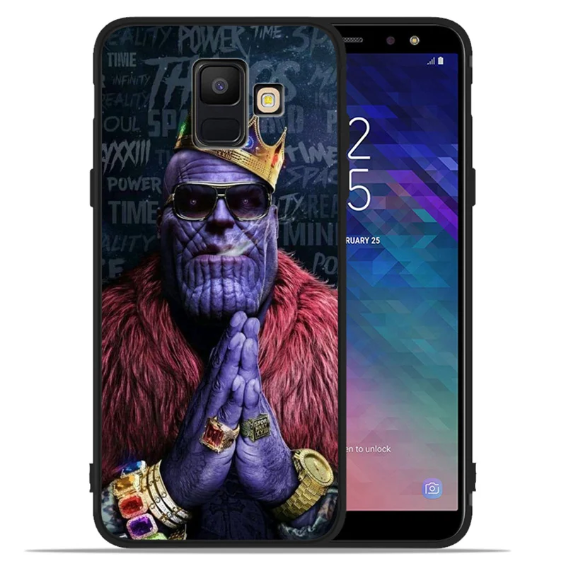С подвесками в виде милых с принтами "Marvel", "Мстители", Groot для samsung Galaxy A9 A8 A7 A6 A5 A3 J3 J4 J5 J6 J8 плюс чехол для телефона чехол Coque Etui