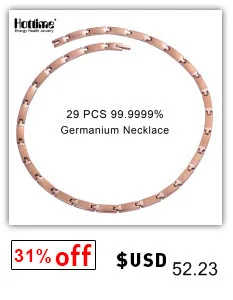 SGS аутентификации 15 шт. 99.9999% Германия Вольфрам браслет никогда не увядает Золотой боли при артрите и туннельный
