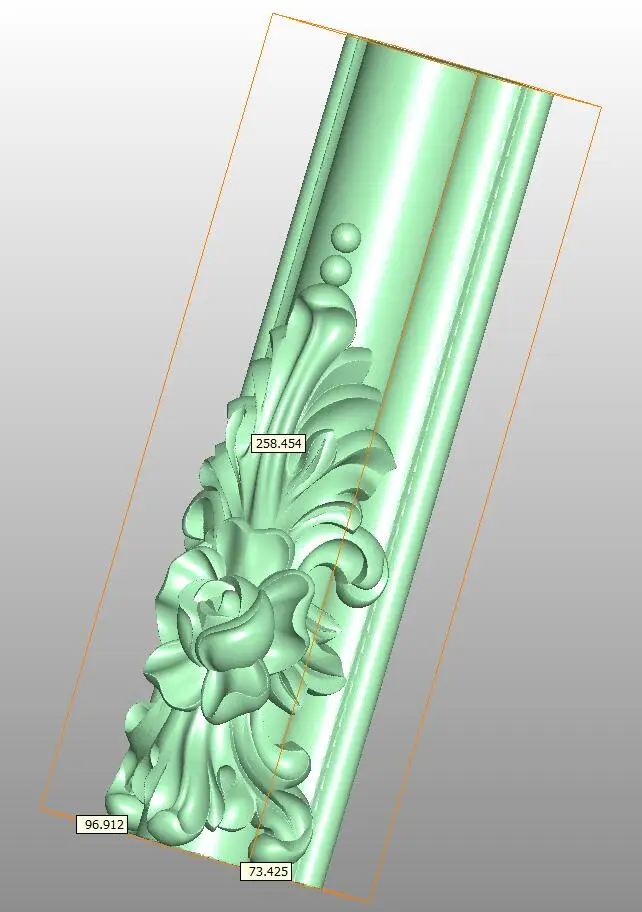 Модель 3D STL для фрезерного станка с ЧПУ рельефный дизайн мебель шкаф стул ножка
