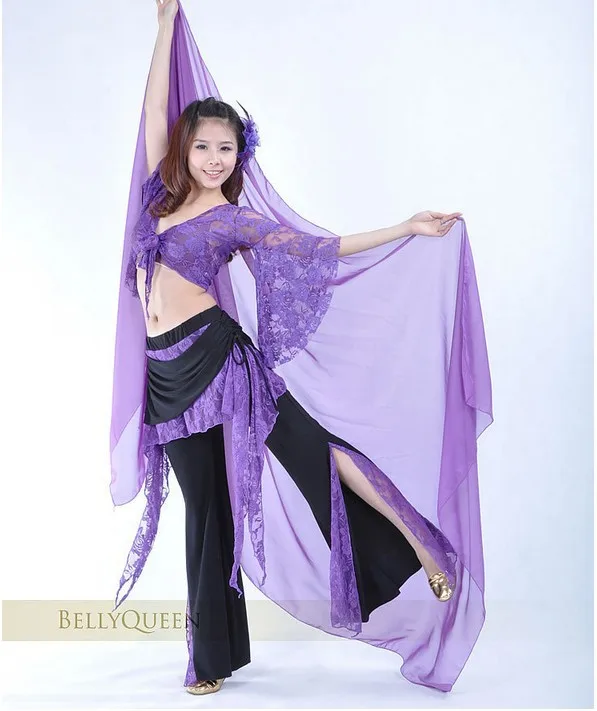 light purple 1 штука 250x120 см Новое цыганское сари племенные аксессуары для танца живота индийское платье шифоновый шарф шарфы аксессуары для танца живота - Цвет: light purple
