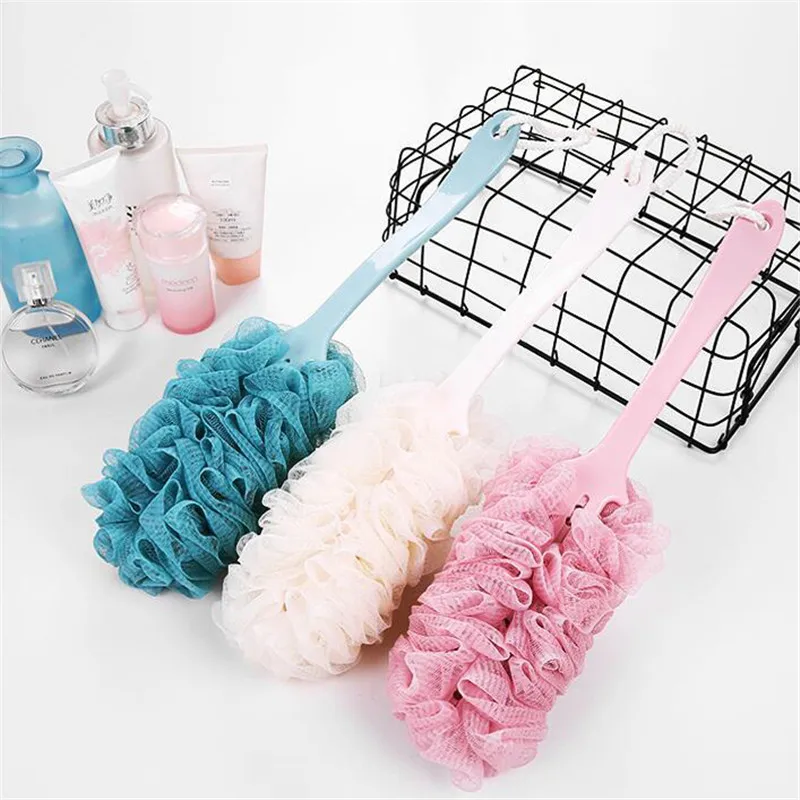 1 шт. Ванная комната длинной ручкой кисти ванны скруббер массируя кожу