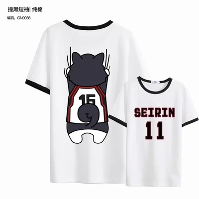 011 Футболка Kuroko no Basket, Аниме Kuroko No Basuke Seirin 11, футболка для косплея, модные мужские и женские хлопковые футболки с коротким рукавом - Цвет: 011