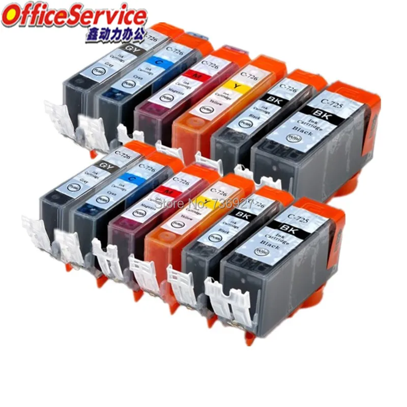 

2 Sets PGI 725 CLI 726 Compatible ink Cartridge PGI725 PGI-725 For Canon MX886 MX897 MG6170 MG6270 MG8170 MG8270 inkjet printer