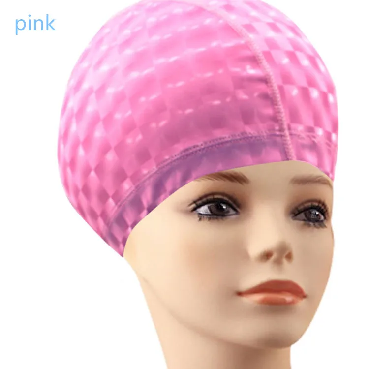 pink BONJEAN, водонепроницаемая Защитная шапка для ушей из полиуретана, для взрослых и детей, шапочка для плавания, для бассейна, защита для развлечений, удобная шапочка для бассейна - Color: pink