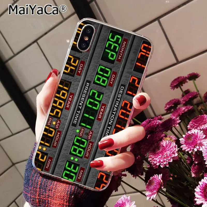 Чехол DeLorean Time Machine для iphone 11 12 Pro 11Pro Max 5 5Sx 6 7 7plus 8 8Plus X XS MAX XR | Мобильные телефоны и