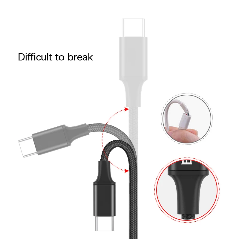 Плетеный USB кабель для зарядки данных Samsung Galaxy Note9 S9 S8 Xiaomi Huawei Nexus 6P мобильный