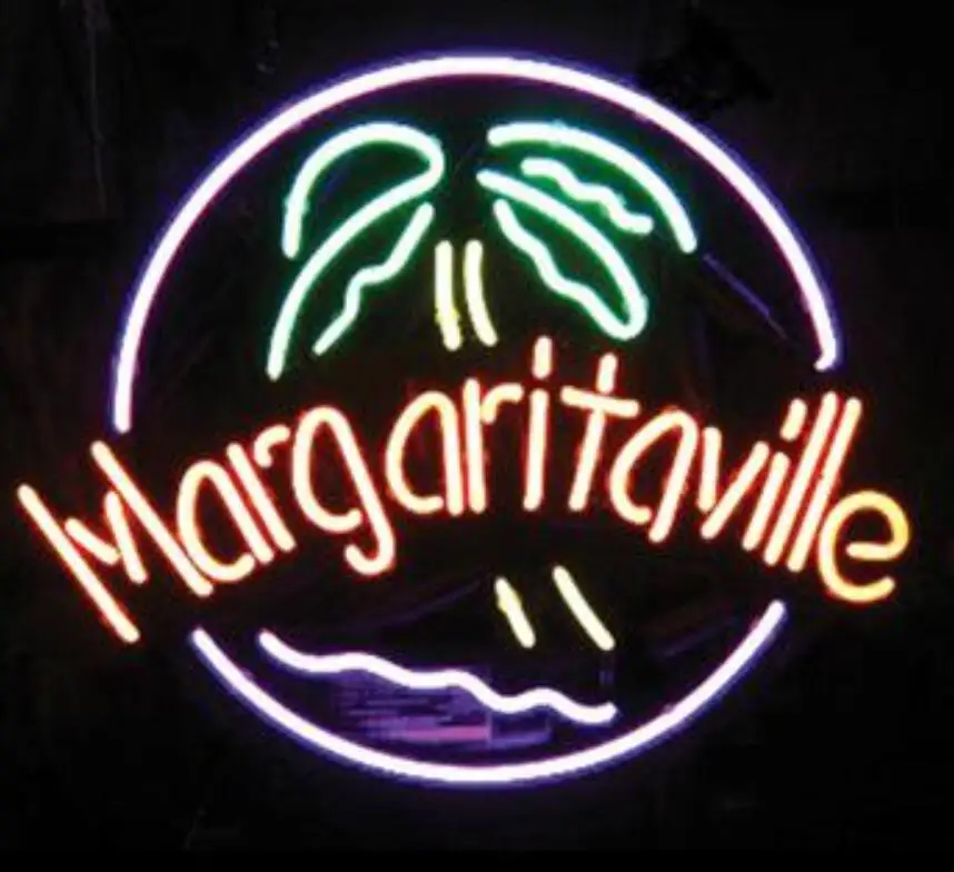 

Custom Margaritaville Glass Neon Light Sign Beer Bar