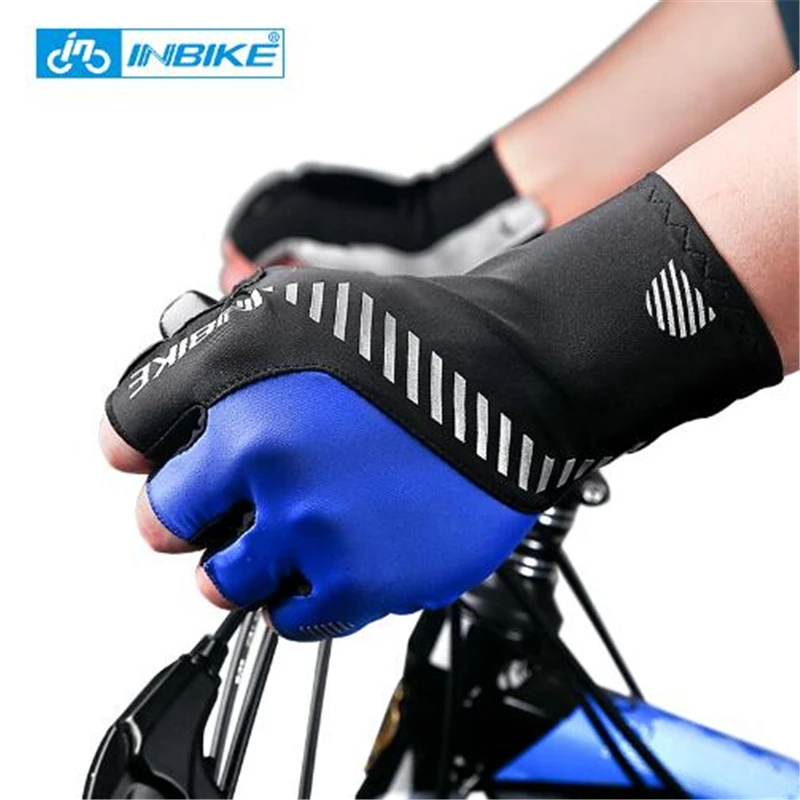 INBIKE Wrist Protection Sport Fitness Gloves Cycling Men Women Breathable ReflectiveAnti-Slip Gel Pad Bike Bicycle | Спорт и