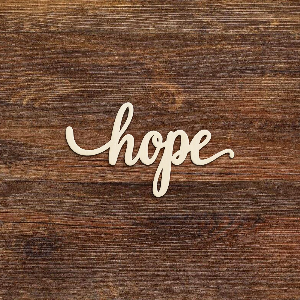 

Hope Wood Sign Multiple Sizes Laser Cut Unfinished Wood Cutout Shapes Wood Gift Gallery Wall Sign Housewarming Gift