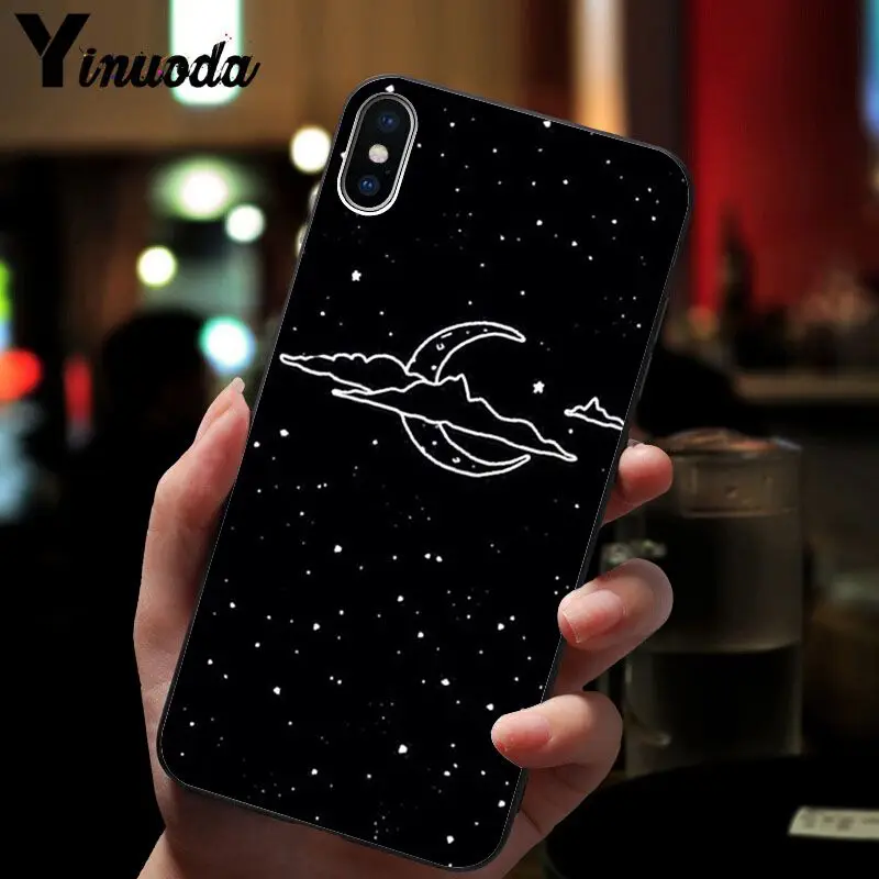 11pro MAX звездное небо Луна ТПУ Мягкий силиконовый чехол для телефона iPhone 6S 6plus 7 7plus 8