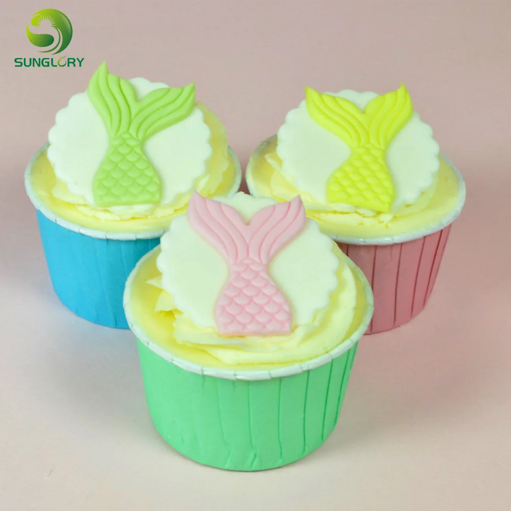Mermaid Tails Set of Two Cutters DIY Cupcake Mold Cookie Cutter Cake Decor Cutting Dies Decorating Tools | Дом и сад