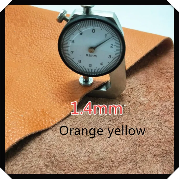 Orange yellow Розовый верхний слой из воловьей кожи, розовая кожа, красная воловья кожа, оранжевая кожа, полностью из воловьей кожи - Цвет: Orange yellow