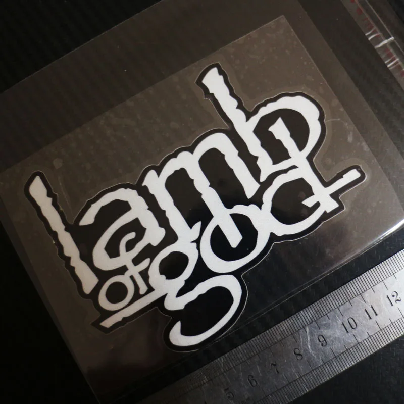 

1PCS Car Styling Sticker Decals for LAMB OF GOD Rock Band Reflective sticker
