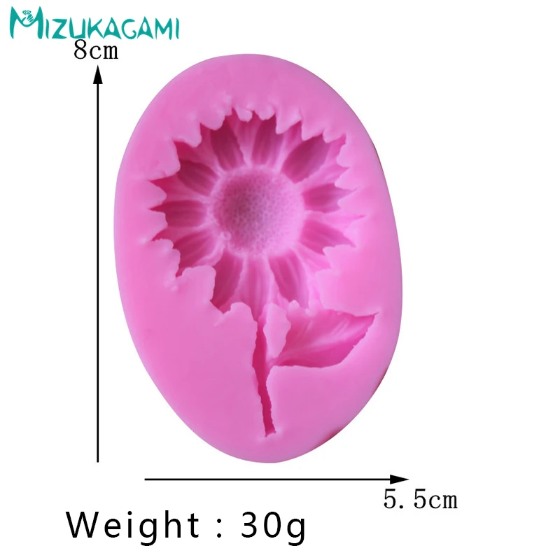 3D Sunflower Shaped Flower Cake Silicone Mold West Point Kitchen Baking Decorating DJ-00906 | Дом и сад