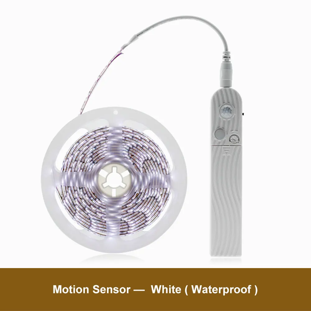 Pir Sensor White Датчик движения Pir СВЕТОДИОДНЫЙ ночник 1 м 2 м 3 м водонепроницаемая лента DC 5 в USB полоса ночник для кровати шкафа лестницы - Испускаемый цвет: Pir Sensor White