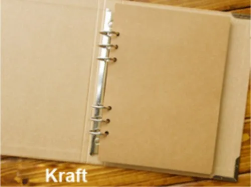 Kraft insert album Пустая Обложка с отрывными листами крафт-бумаги альбом граффити дневник фотоальбом ручной работы DIY Фотоальбом скрапбукинг свадебный альбом - Цвет: Kraft insert album