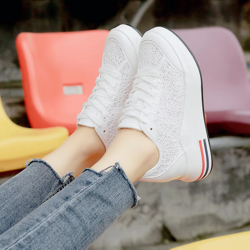 Новое поступление 2018 летние женские кроссовки для бега сетчатые универсальные