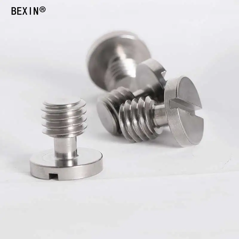 2 шт. LS019 3/8 &quot 16 дюймов нержавеющая сталь Шлицевой круглый Винт для штатива монопод шаровая Головка