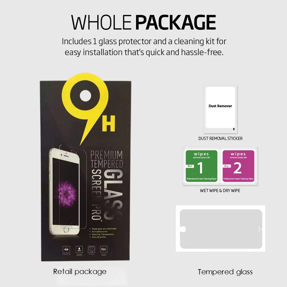 Бесплатная доставка DHL 100 шт./лот закаленное Стекло для iPhone 5S Премиум Настоящее