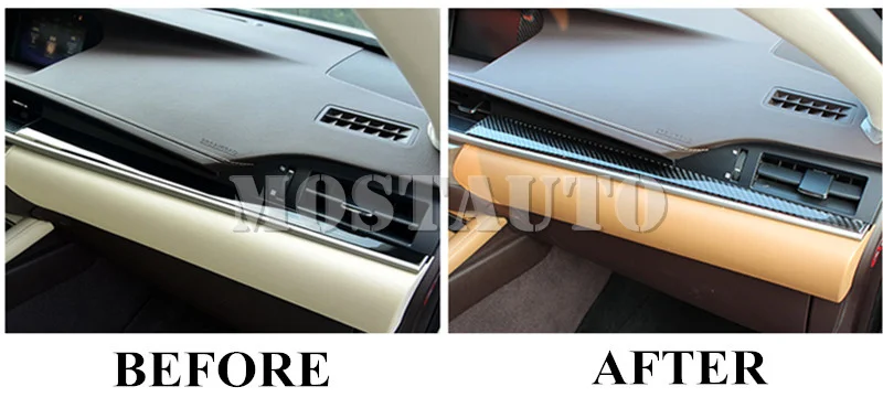 Центральная консоль из углеродного волокна для Lexus ES 250 300h литье отделка покрытие