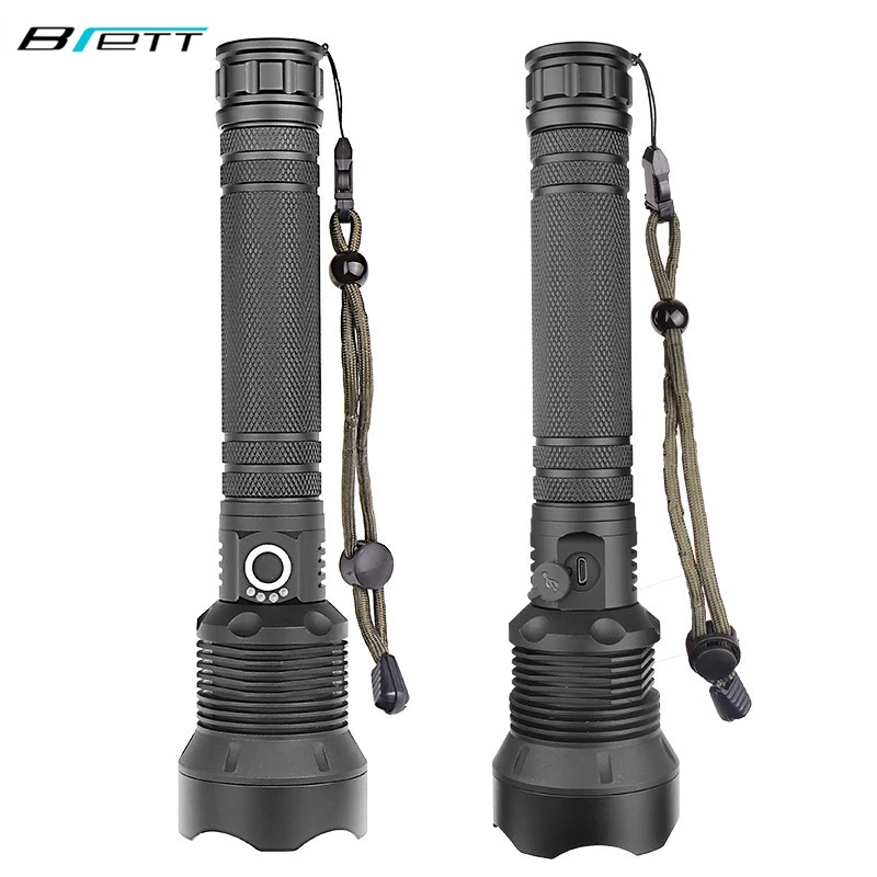Светодиодный фонарик Cree xhp70 с usb зарядкой растягивающийся зум ударопрочный для