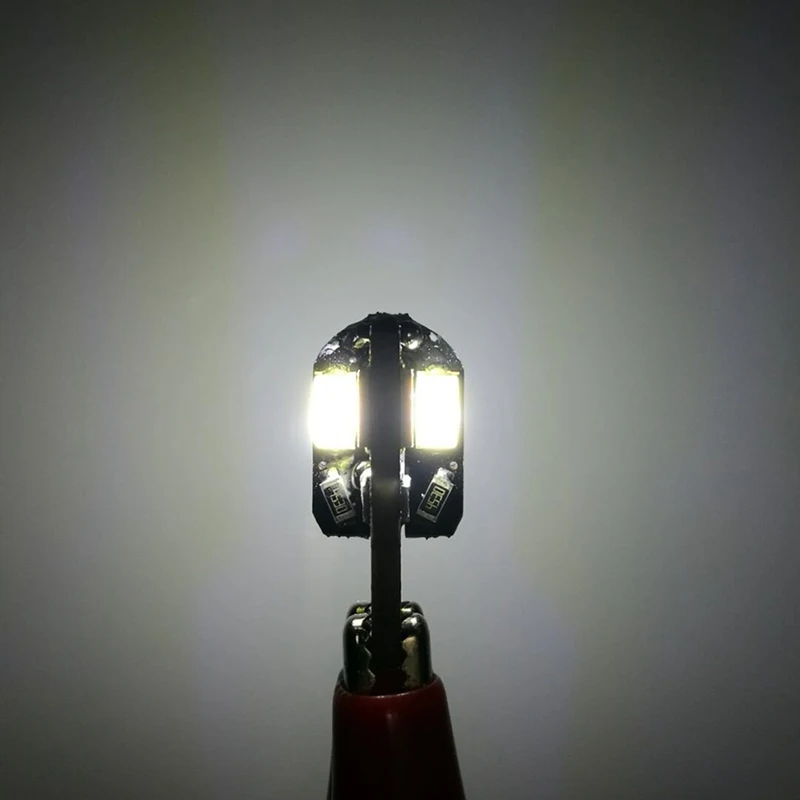 Светодиодная CAN шина T10 W5W 1 шт. 194 168 5730 t10 8SMD без ошибок 12 В автомобильные лампы