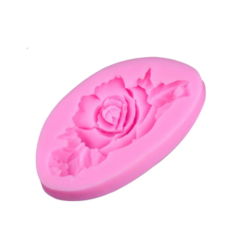 3D лепестки роз тисненые силиконовые формы рельефные инструменты для украшения
