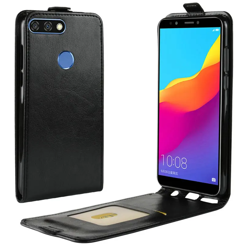 Кожаный чехол-книжка в стиле ретро для Huawei Y7 Prime 2018 Pro Nova 2 Lite Honor 7C Enjoy 8 | Мобильные