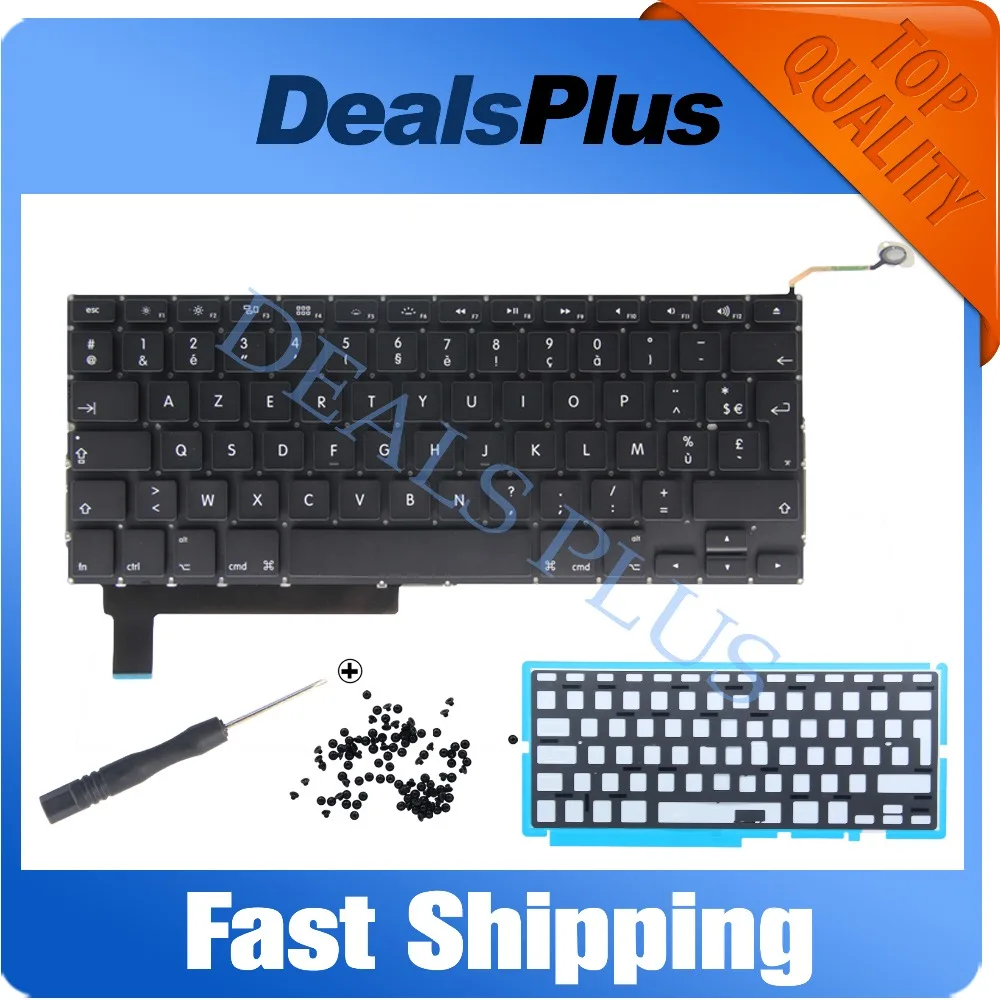 

New French AZERTY Clavier Keyboard with Backlight backlit For MacBook Pro 15" A1286 2009 2010 2011 2012 year