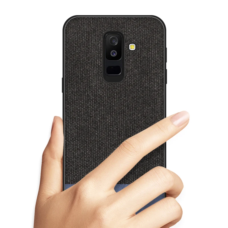 CoolDeal чехол для Samsung Galaxy A6 Plus 2018 Мягкий Силиконовый противоударный тканевый на