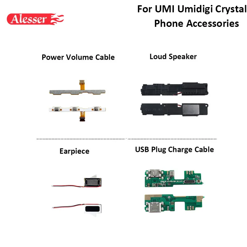 Alesser для UMI umidigi Кристальный USB разъем плата зарядки мощность объемный кабель