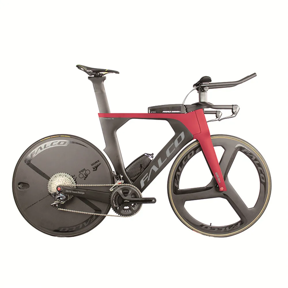 

Free shipping falco Yellow paint Aero triathlon bike carbon flat mount BB386 Carbon time trial Bicycle Frame TT915