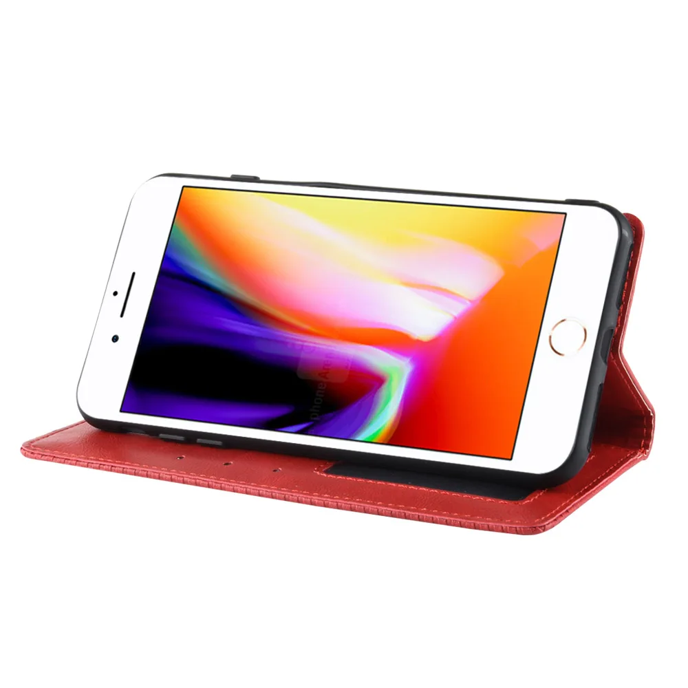 Роскошный флип-кожаный чехол для Iphone 11 Pro Xs Max X Xr 7 8 6 S 6s Plus Магнитный чехол держатель для карт кошелек Подставка Книга Coque