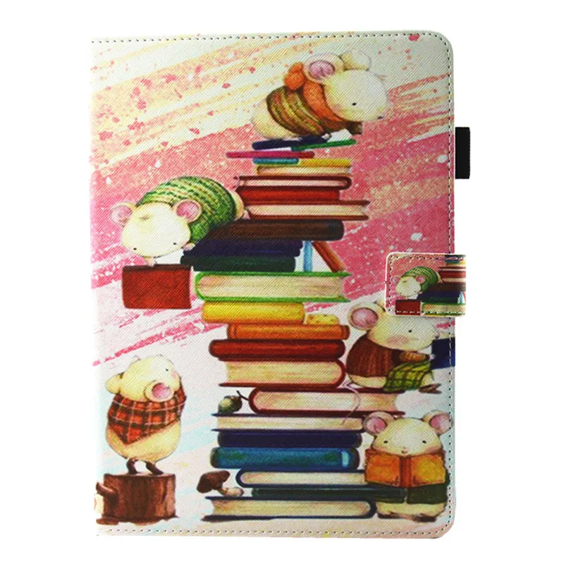 Чехол книжка из искусственной кожи для Apple ipad 9 7 дюйма 2017 с подставкой и мраморным