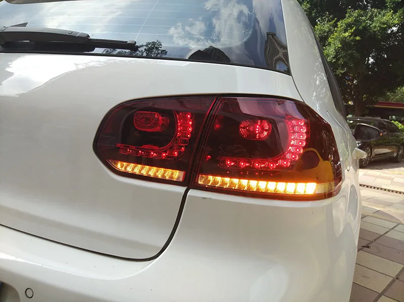 VLAND фабрика для автомобиля задний фонарь для Volkswagen Golf 6 Mk6 R20 светодиодный фонарь светильник 2010 2012 хвост светильник тумана светильник s
