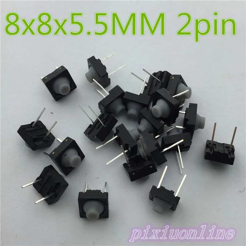 G78Y высококачественный 20 шт./лот 8x8x5 5 мм 2PIN G78 Проводящий силиконовый бесшумный