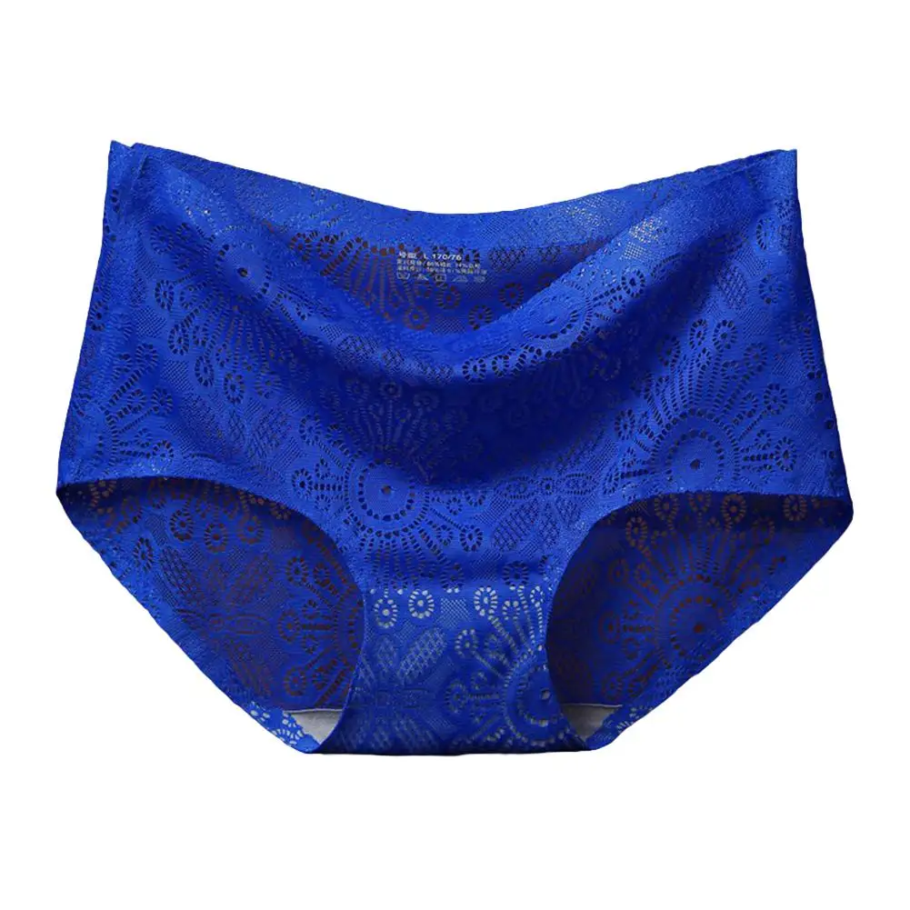 Трусики женские кружевные бесшовные с низкой посадкой однотонные|Женские