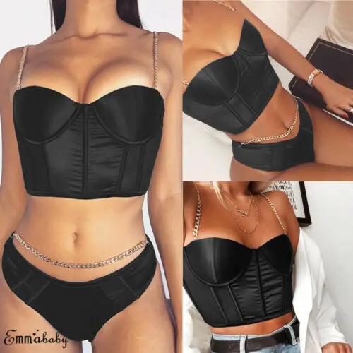 Женский топ без рукавов с цепочкой|Топы| |